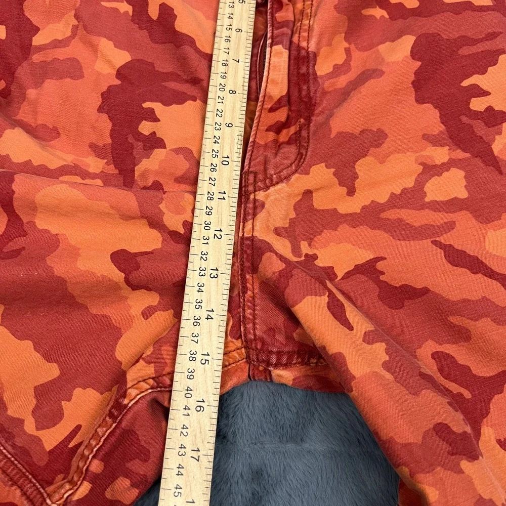 Levis Mens Orange Camo Cargo Shorts Size 40 Cotton Utility Streetwear Camouflage